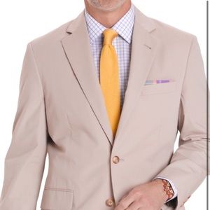 Brooks Brothers Madison 1818 Poplin Blazer 43 Tan